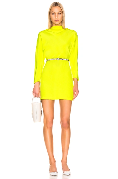 Shop A.l.c Marin Dress In Neon Yellow