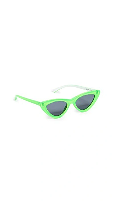 Shop Le Specs The Last Sunglasses In Neon Lime