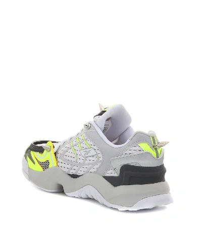 Shop Vetements X Reebok Spike Runner Sneakers In Grey