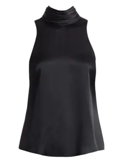 Shop Cinq À Sept Women's Jazlyn Silk Top In Black