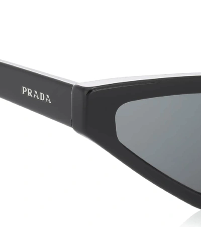 Shop Prada Disguise Cat-eye Sunglasses In Black