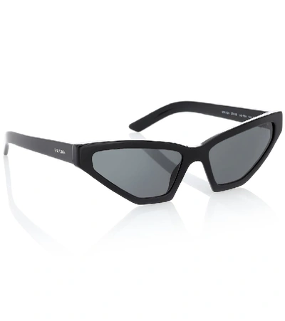 Shop Prada Disguise Cat-eye Sunglasses In Black