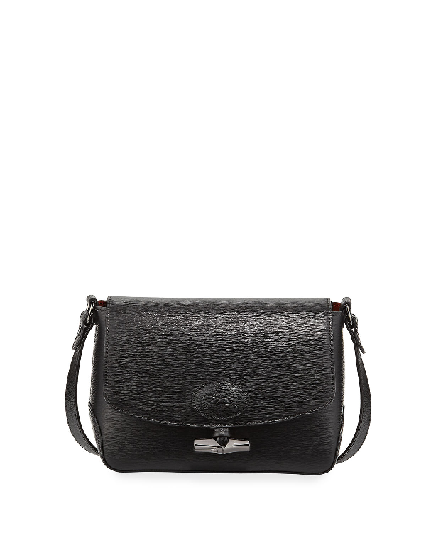 Longchamp Roseau Leather Crossbody Bag Black ModeSens