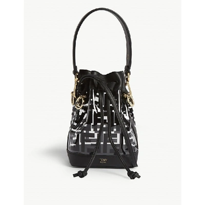 Fendi Pvc Mini Bucket Bag In Black | Modesens