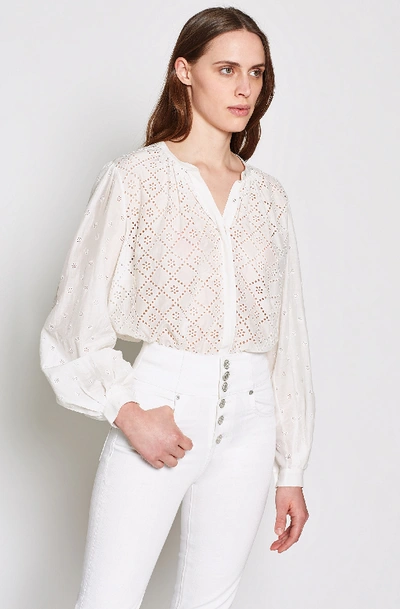 Shop Joie Janah B Top In Porcelain