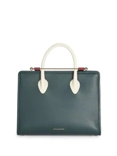 Shop Strathberry Midi Tote In Green