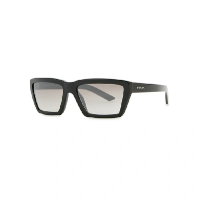 Shop Prada Conceptual Square-frame Sunglasses In Black And Other