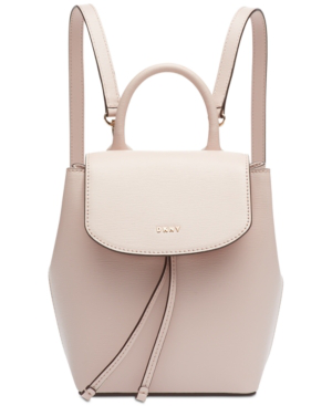 dkny lex leather backpack