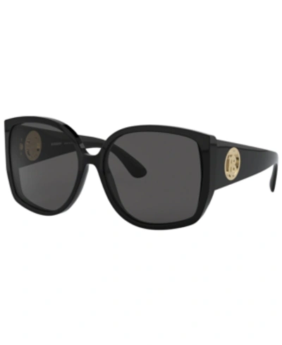 Shop Burberry Sunglasses, Be4290 61 In Black/gray