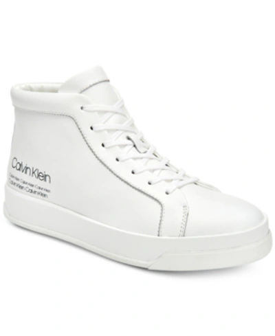 Calvin Klein Men's Fergusto Sneakers Men's Shoes In White | ModeSens