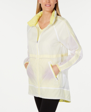 calvin klein yellow rain jacket