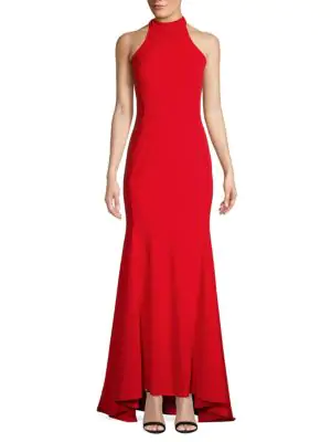calvin klein halter mermaid gown