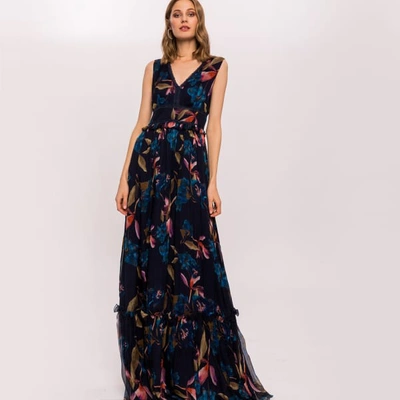 Shop Nissa Silk Maxi Dress