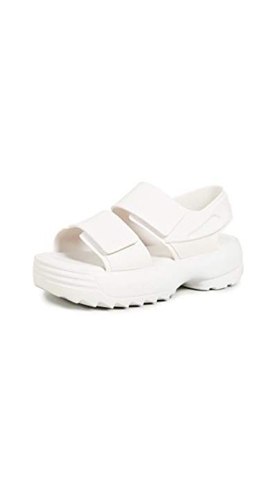 Shop Melissa X Fila Sandals In White