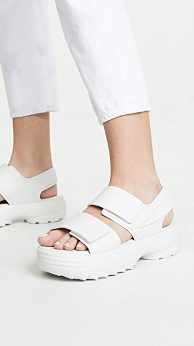 Melissa X Fila Women's Slingback Platform Sandals In White | ModeSens