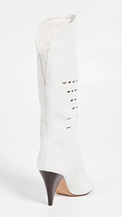 Shop Isabel Marant Lurrey Boots In White