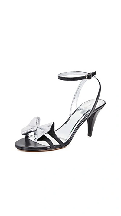 Shop Isabel Marant Adree Sandals In Black/silver