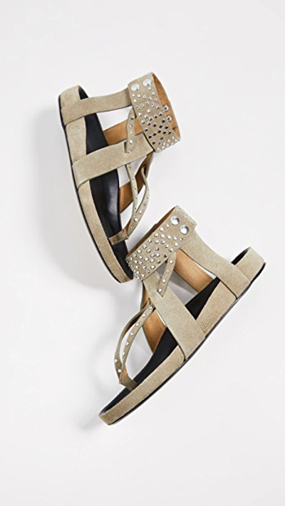 Shop Isabel Marant Ellan Sandals In Beige