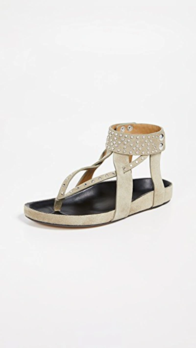 Shop Isabel Marant Ellan Sandals In Beige