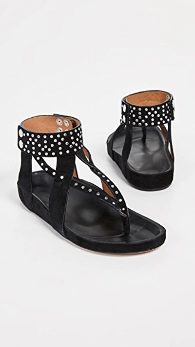 Shop Isabel Marant Ellan Sandals In Black