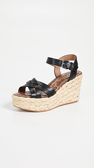 Shop Sam Edelman Darline Espadrilles In Black