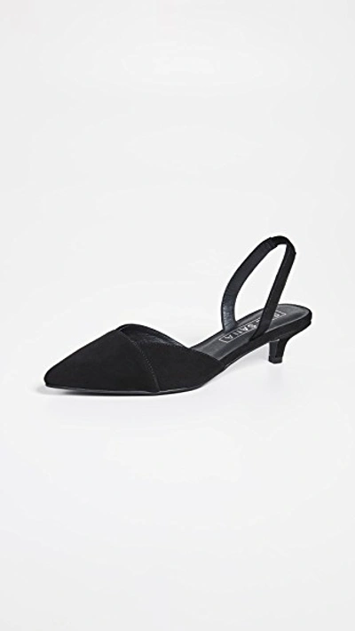 Shop Sol Sana Kate Heel Slingbacks In Black