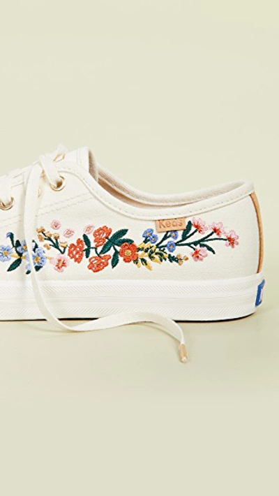 Shop Keds X Rifle Paper Co Vines Embroidery Sneakers In Snow White