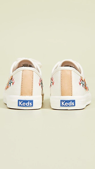 Shop Keds X Rifle Paper Co Vines Embroidery Sneakers In Snow White
