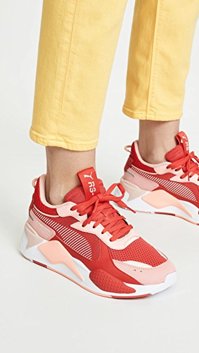 Shop Puma Rs-x Toys Sneakers In Bright Peach/high Risk
