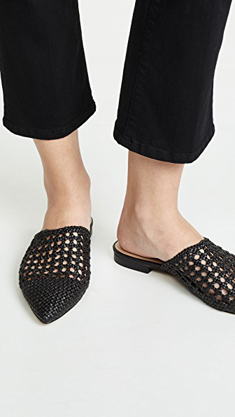 villa rouge essie flat mules
