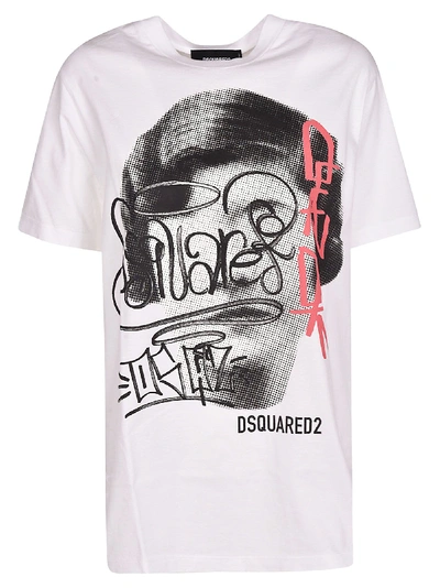 Shop Dsquared2 Graphic Print T-shirt In White