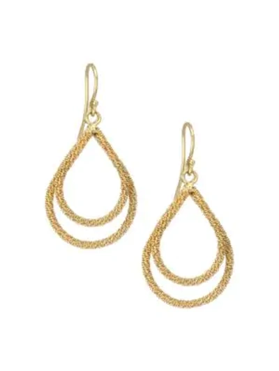 Shop Amali 18k Yellow Gold Wrapped Chain Drop Earrings