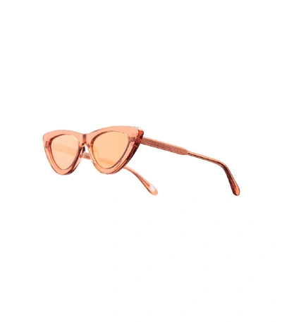 Shop Chimi #006 Clear Sunglasses In Peach