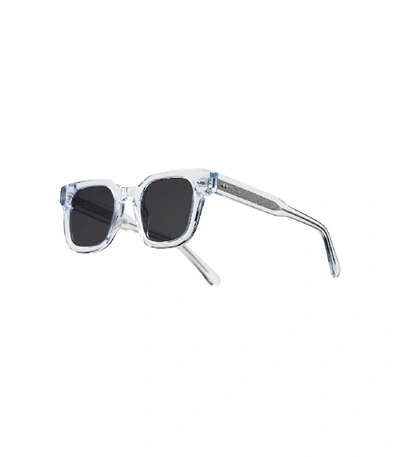 Shop Chimi #004 Black Sunglasses In Litchi In Blue