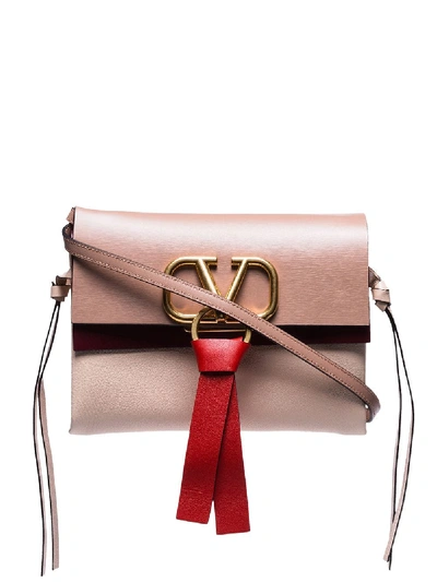 Shop Valentino Garavani Knotted Cross Body Bag In Neutrals