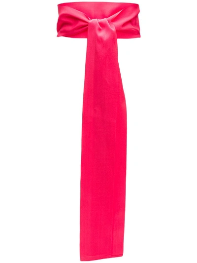 Shop Sara Roka Tie Detail Belt In Pink