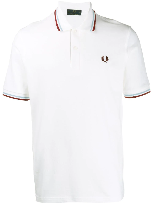 Fred Perry X Art Comes First Logo Embroidered Polo Shirt - Weiss In ...