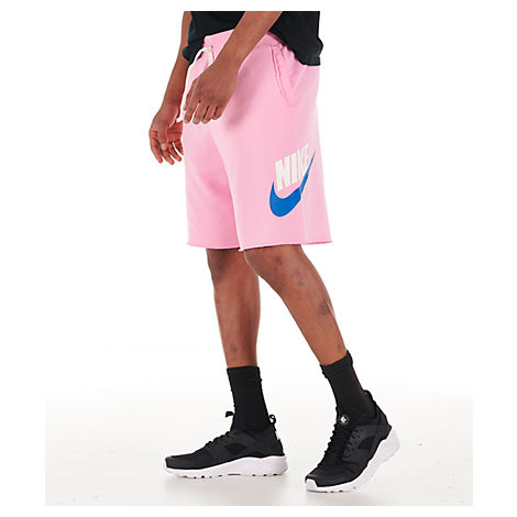 nike alumni shorts pink