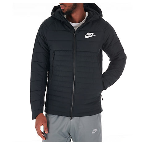 Nike Men's Av15 Quilted Jacket In Black Size Small | ModeSens