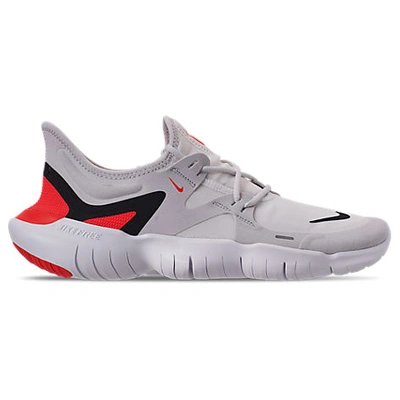 Shop Nike Men's Free Rn 5.0 Running Shoes In White / Grey Size 9.5