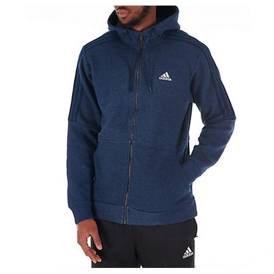 Adidas Originals Adidas Men's Essentials Linear Full-zip Hoodie In Blue |  ModeSens