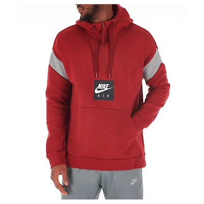 Nike Men's Air Half-zip Hoodie In Red | ModeSens