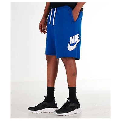Shop Nike Men's Sportswear Alumni Shorts, Blue