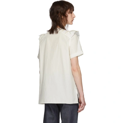 Shop A.p.c. Off-white Erwin Blouse In Aac Blanc