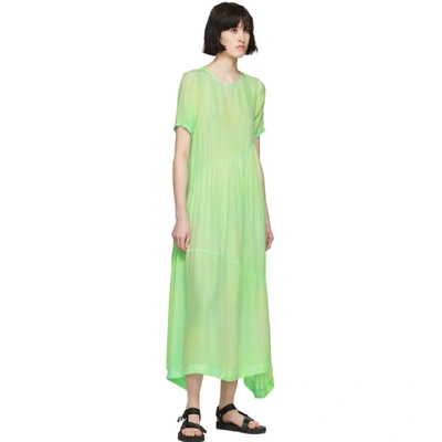 Shop Collina Strada Green Tie-dye Ritual Dress