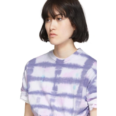 COLLINA STRADA 紫色三色扎染 T 恤