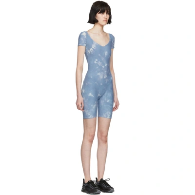 Shop Collina Strada Blue Tie-dye Sheela Unitard