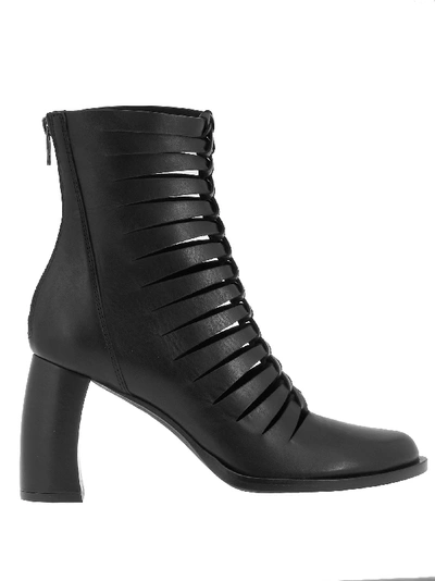 Shop Ann Demeulemeester Leather Boots In Black