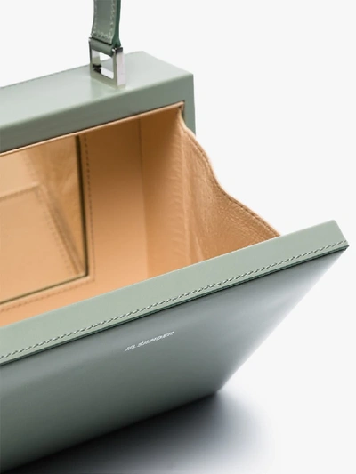 Shop Jil Sander Kleine 'case' Box-tasche In Green