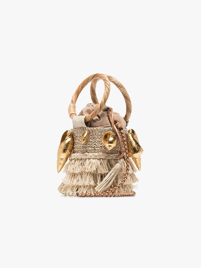 Shop Aranaz Aranáz 'nona' Beuteltasche In Neutrals